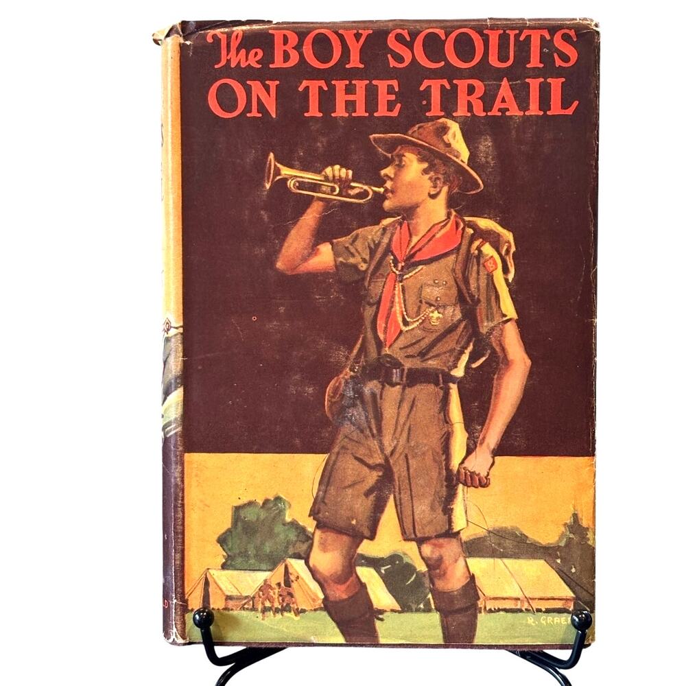 Vintage 1921 The Boy Scouts on the Trail Book, by George Durston, HC DJ